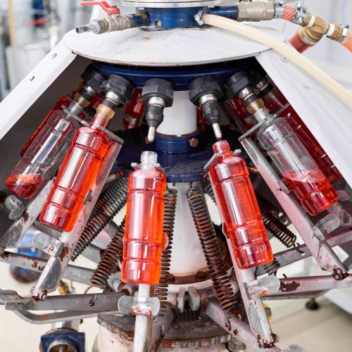 Sports nutrition factory machinery Sports nutrition production machine filling plastic bottles with drink